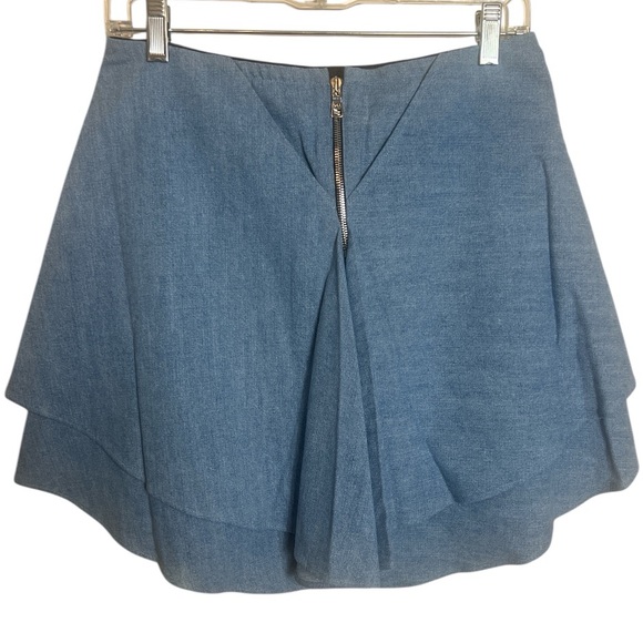 RtA Eliana Blue Denim Strapless Layered Top Size 4 Reg. $395 - Picture 7 of 12